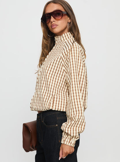 Kalle Jacket Brown Check