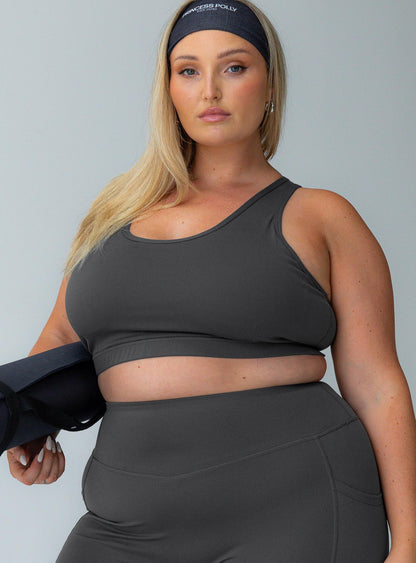 Energised Activewear Top Grey Curve