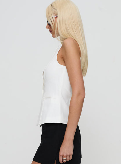 Theodosia Top White