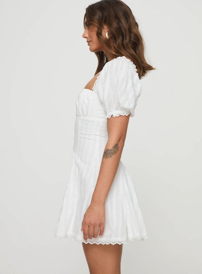 Rabatia Mini Dress White