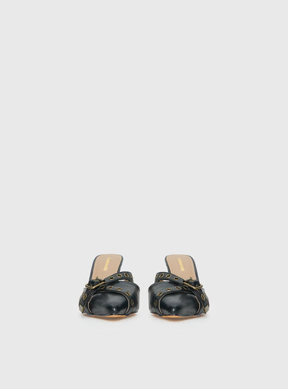 Compelling Pointed Toe Heels Black