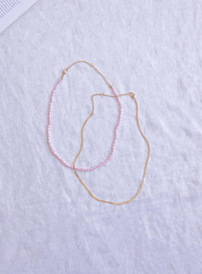 In The Zone Necklace Set Pink