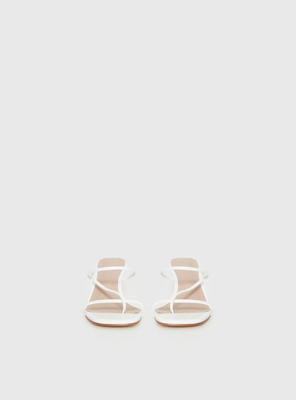 The Becka Heels White