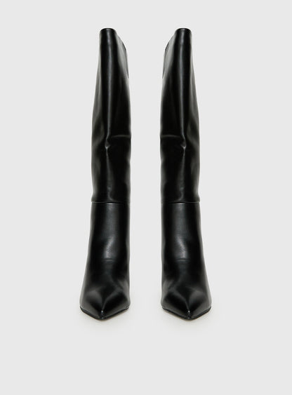 Vesper Knee High Boots Black