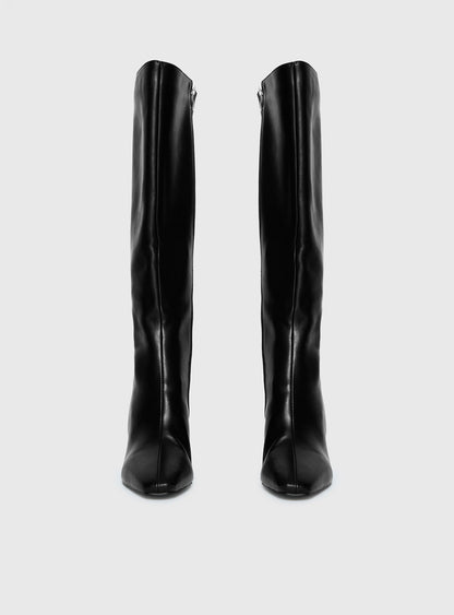 Sawyer Knee High Boots Black