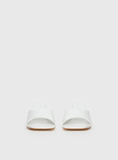 Sunset Boulevard Heels White