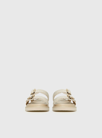 Roxxie Sandals Beige Linen