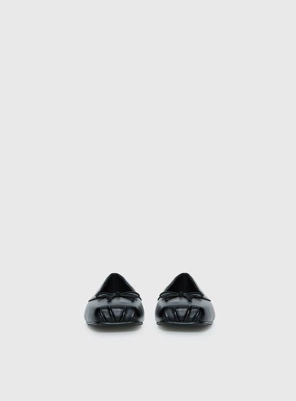 Therapy Laine Square Toe Ballet Flats Black