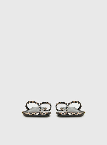 Billini Tove Sandals Leopard Satin