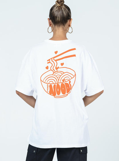 Noods Oversized Tee White