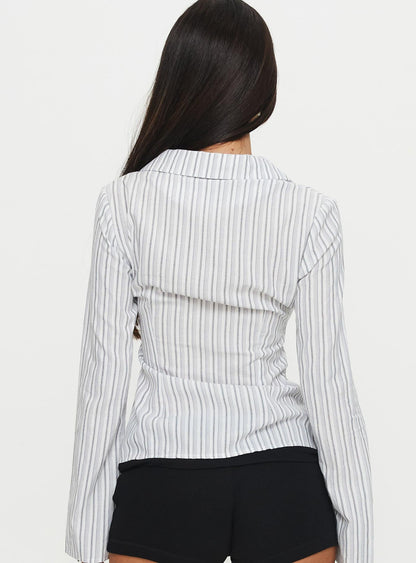 Myers Stripe Top White
