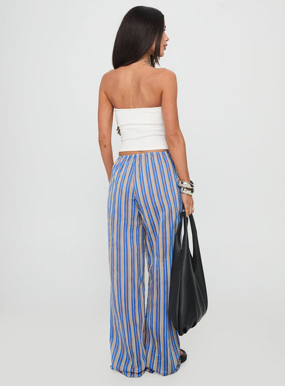 Limestone Pants Blue Multi