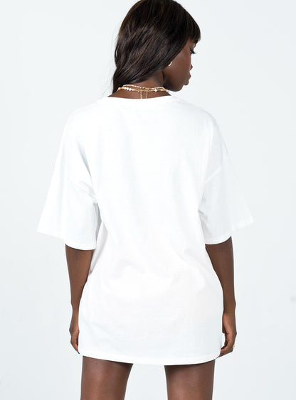 Tropicana Oversized Tee White