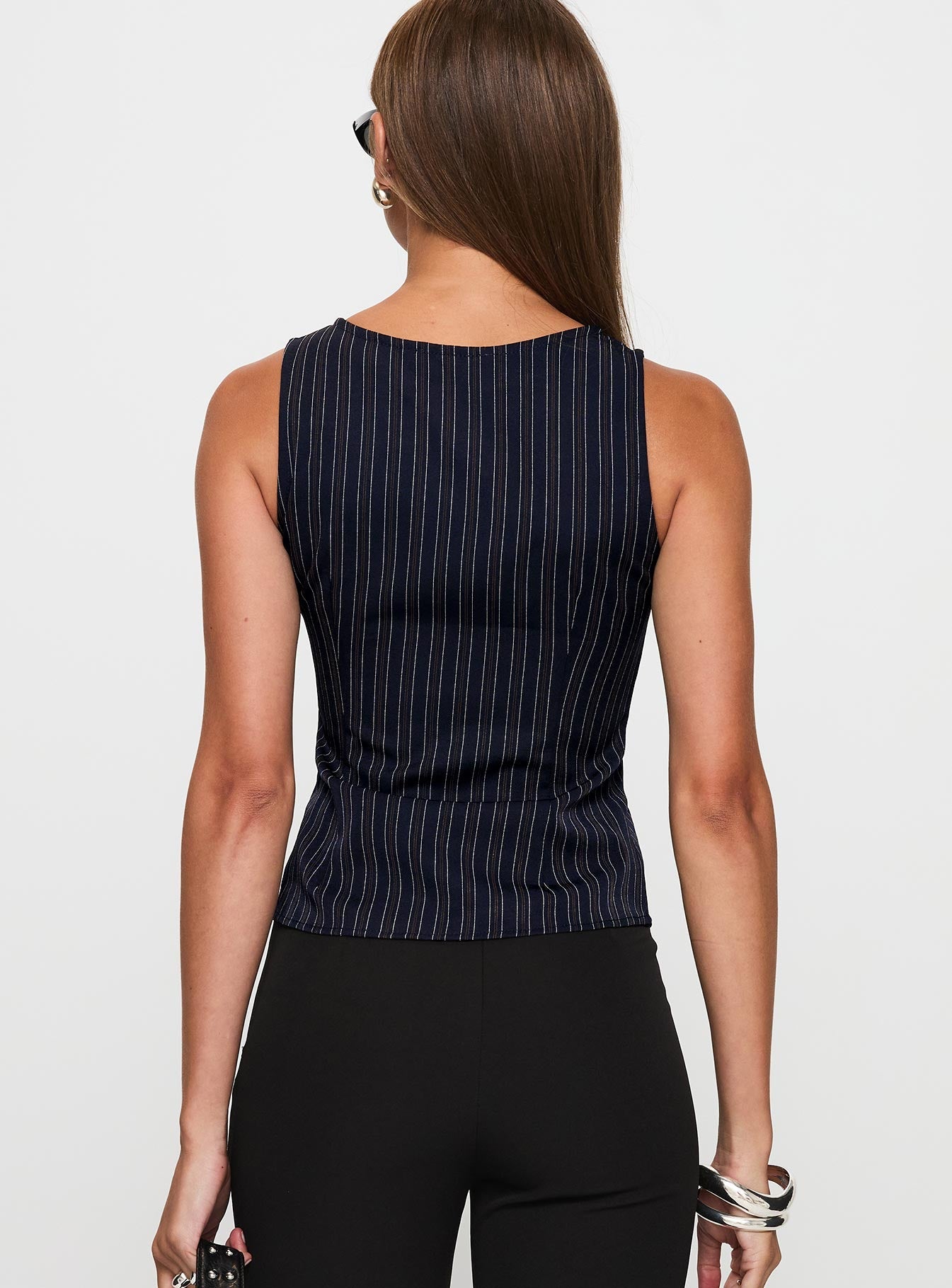 Running Wild Top Blue Stripe