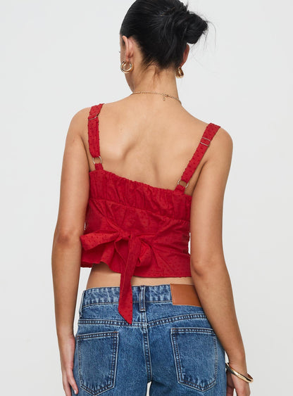 Prevost Cami Top Red