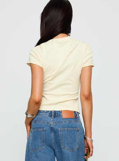 Grapejuice Graphic Top Cream