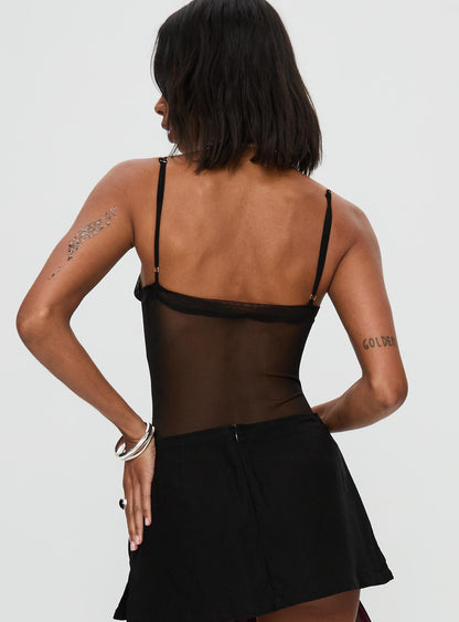 In The Club Bodysuit Black