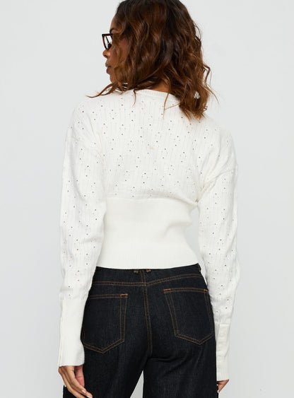 Head In The Clouds Cardigan Cream