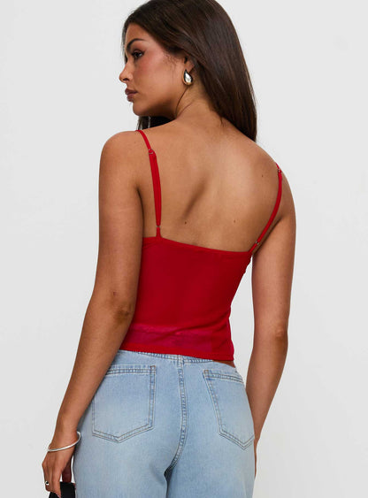 Fast Times Top Red