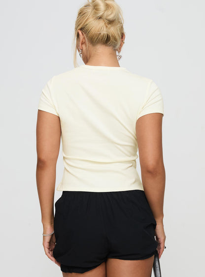 Marseille Manners Graphic Top Cream
