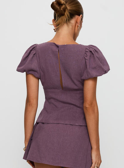 Wilhelmina Blouse Top Mauve