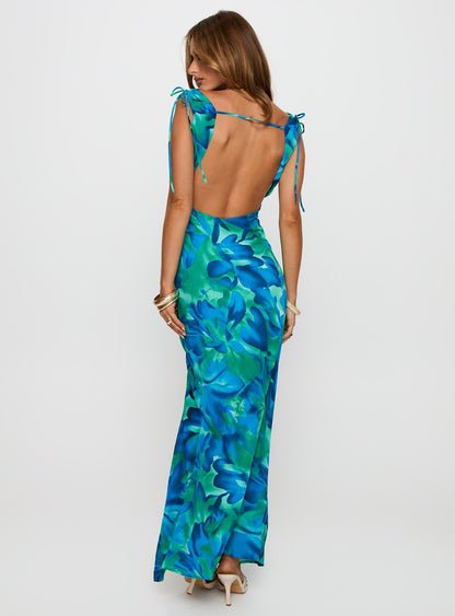 Symphonies Cowl Maxi Dress Multi