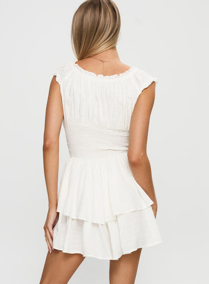 The Love Galore Romper White Lower Impact