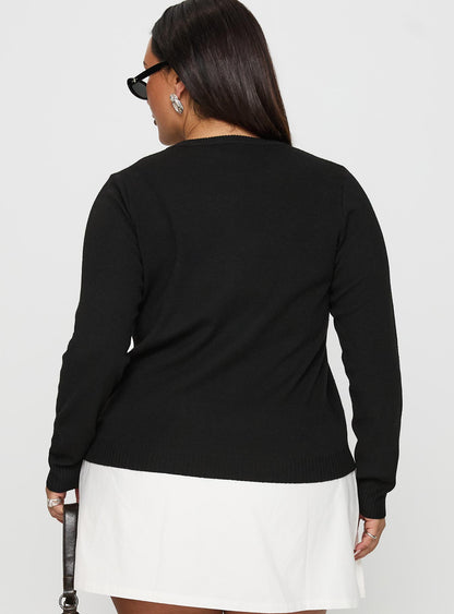 Lauraine Cardigan Black Curve