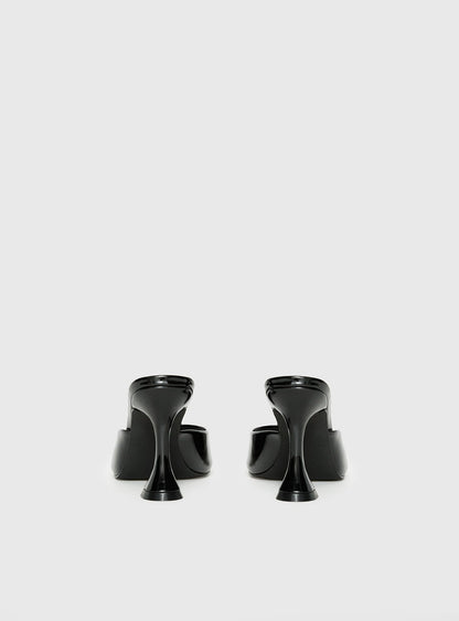 Let Love In Peep Toe Heels Black
