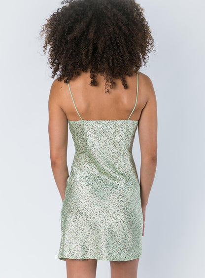 Stargazing Mini Dress Green