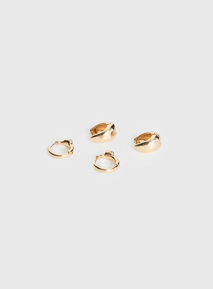 Chasing Stars Earring Pack Gold