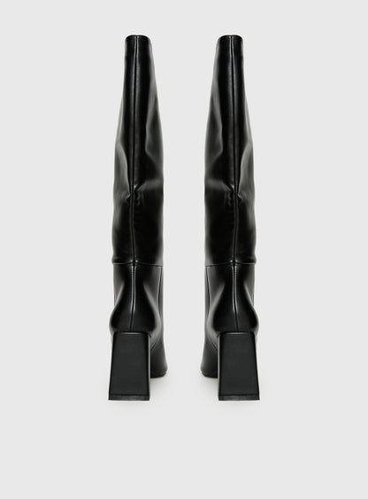 Vesper Knee High Boots Black