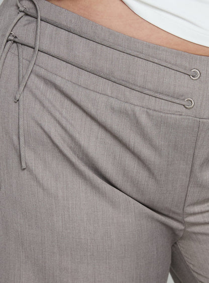 Just Have Fun Wide Leg Pant Grey Curve