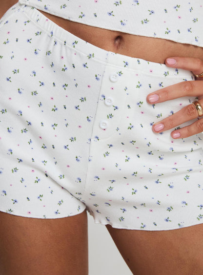 Take On Me Rib Short Floral