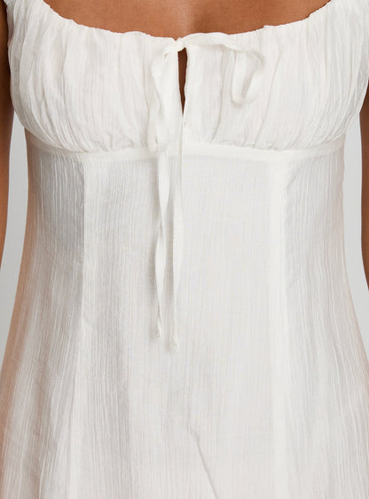 Eternally Yours Mini Dress White