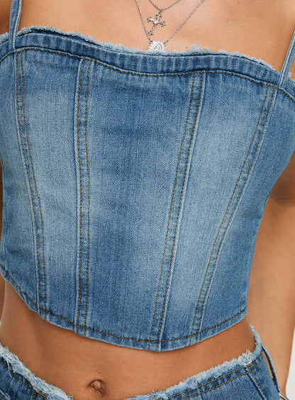 Vihaan Top Blue Wash