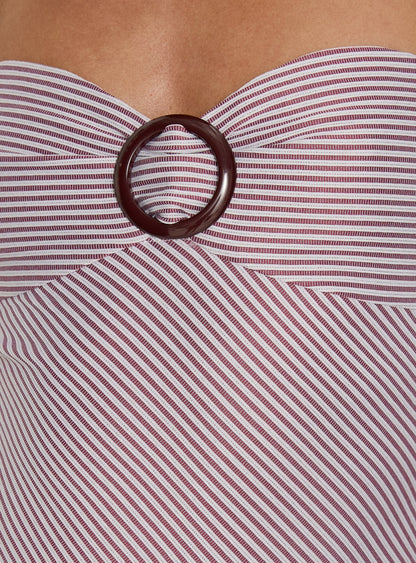 Sunbathing Hardware Detail Bodysuit Pink