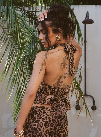 Eleganza Top Leopard Petite
