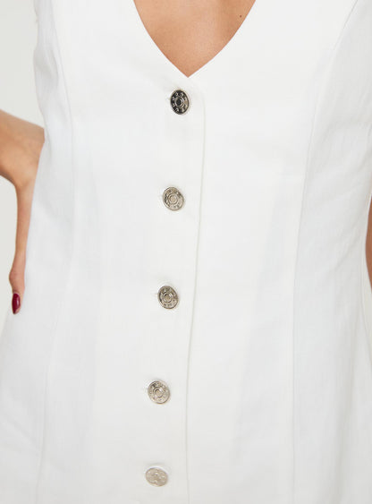 Damico Romper White