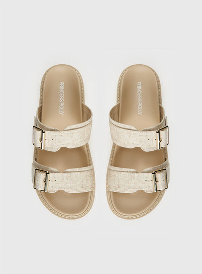 Roxxie Sandals Beige Linen