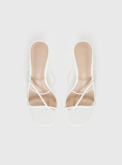 The Becka Heels White