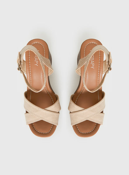 Therapy Camellia Heels Cashew