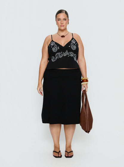 Pappilion Top Black Curve