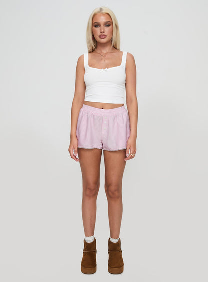 Orielle Low Rise Boxer Short Pink