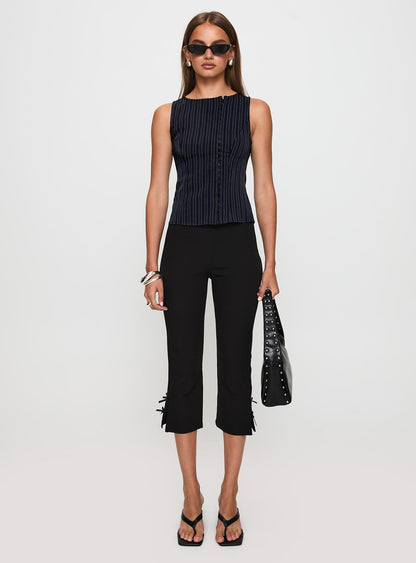 Running Wild Top Blue Stripe