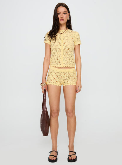 Sun Still Shines Crochet Set Yellow