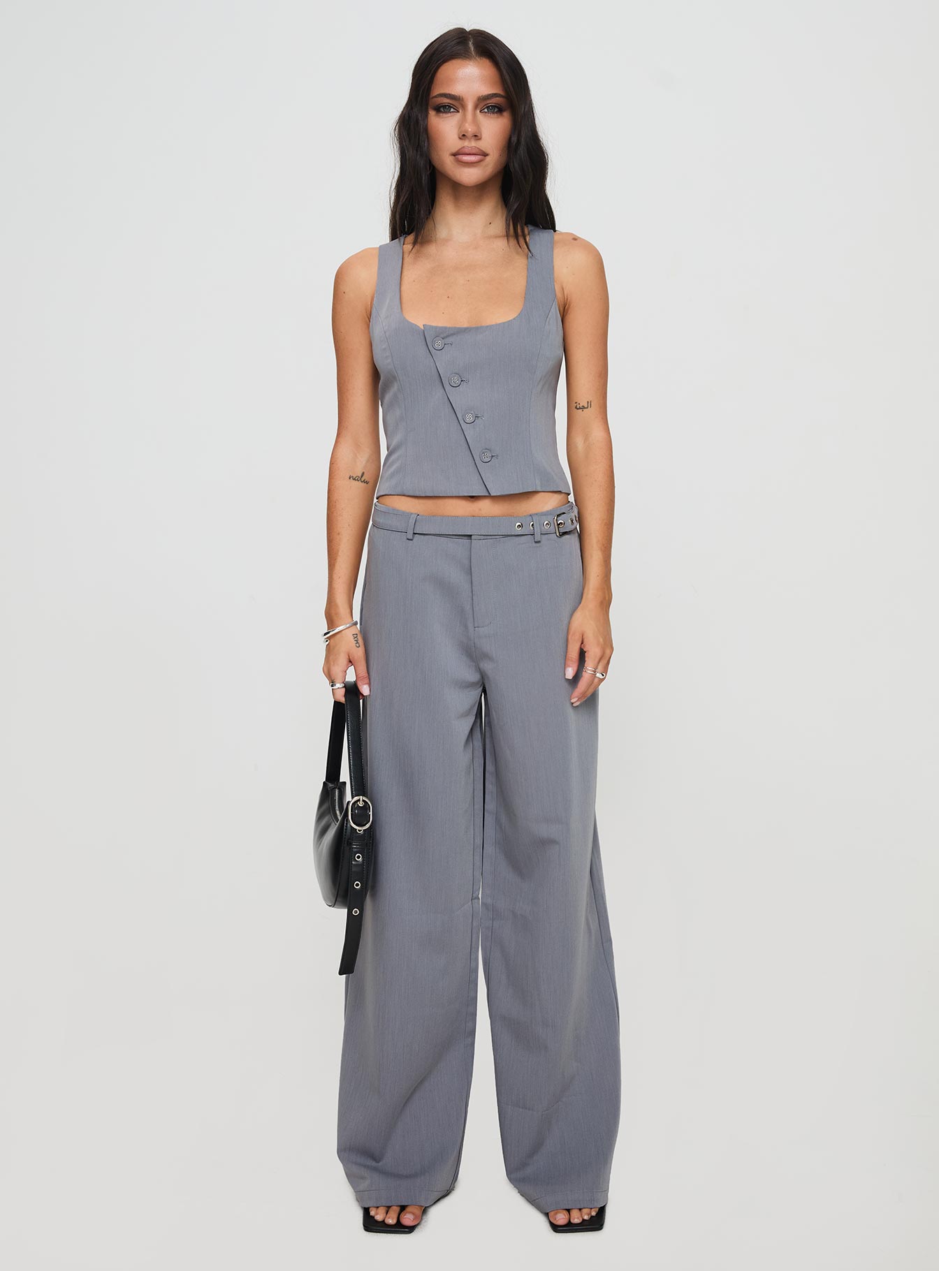 Miku Pants Charcoal