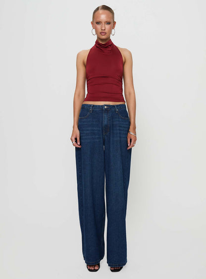 Giggle Top Burgundy
