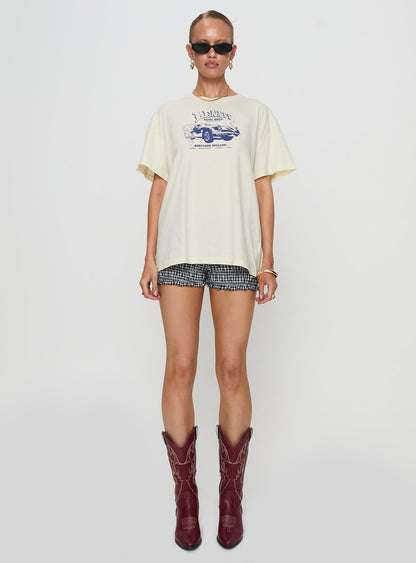 Lennys Auto Oversized Tee Cream