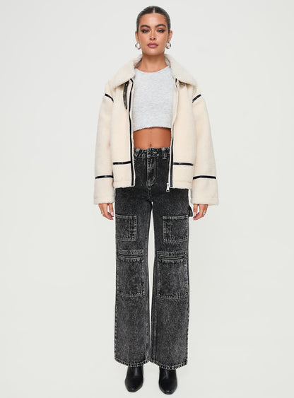 Lumanara Shearling Jacket Cream